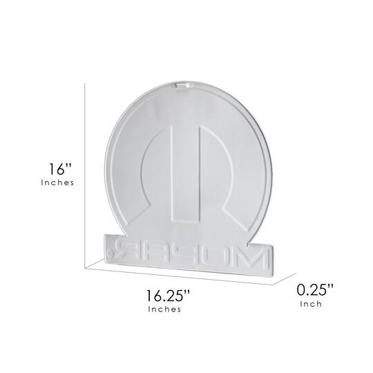 American Art Décor™ 16.25" Mopar® Logo Embossed Metal Sign